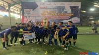 Tower Bersama angkat piala bergilir menkominfo di turnamen futsal Harbak Postel ke-78